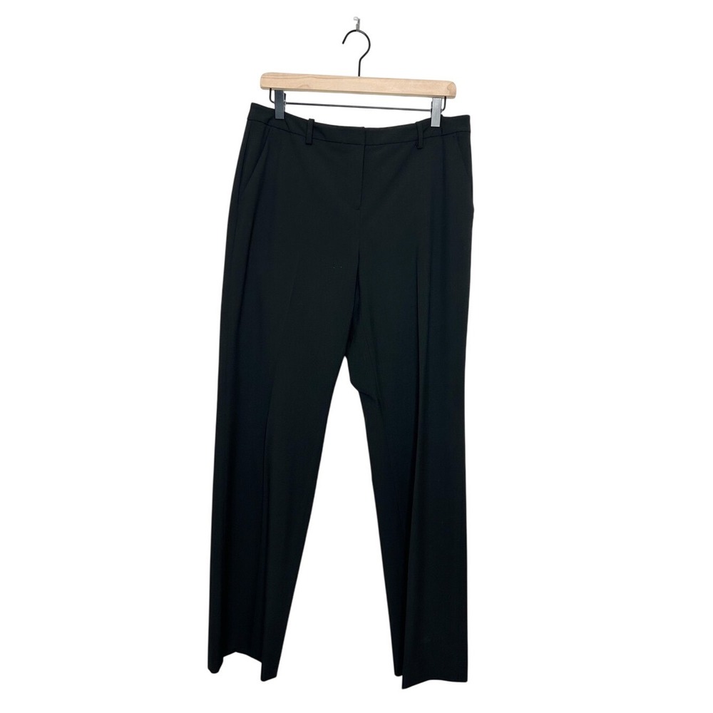 Halogen Nordstrom Women's Taylor Fit Classic Black Business Casual Trouser Pants